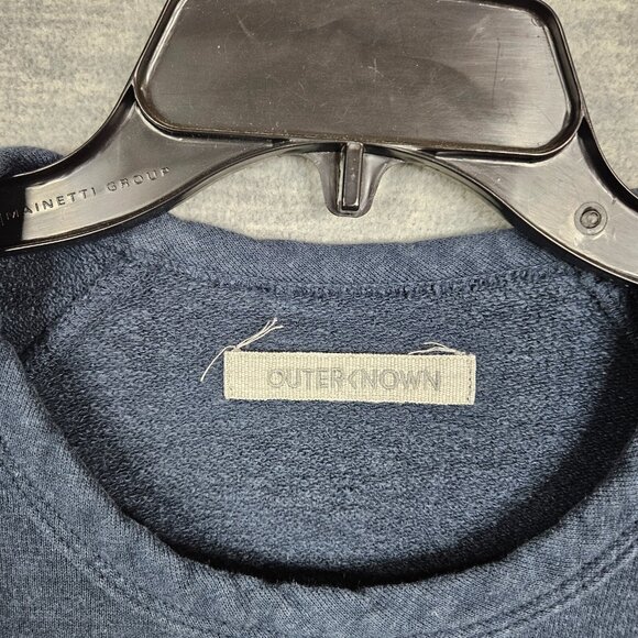 OUTER KNOWN Unisex Adult Dark Gray Long Sleeve Sweatshirt Size M - Picture 7 of 7